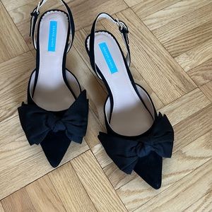 Draper James Bow Kitten Slingback Heels